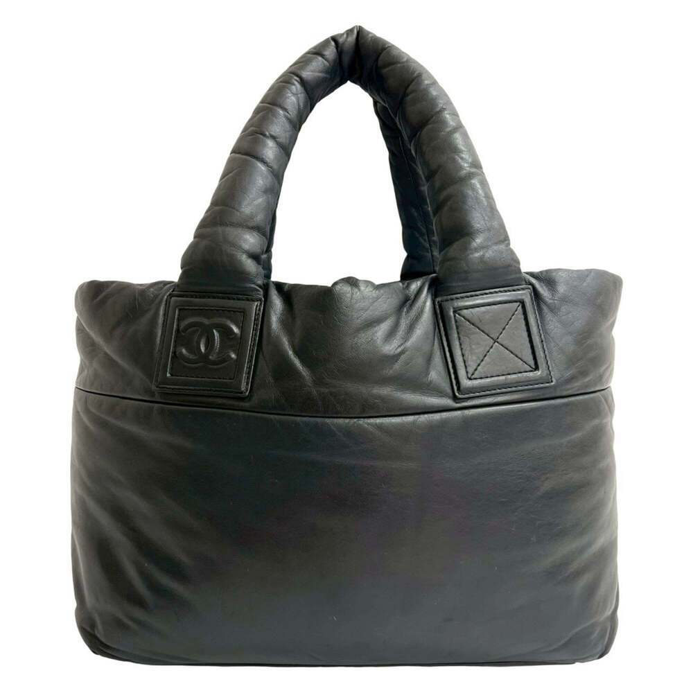 CHANEL Black Leather Tote Bag - Picture 3 of 10